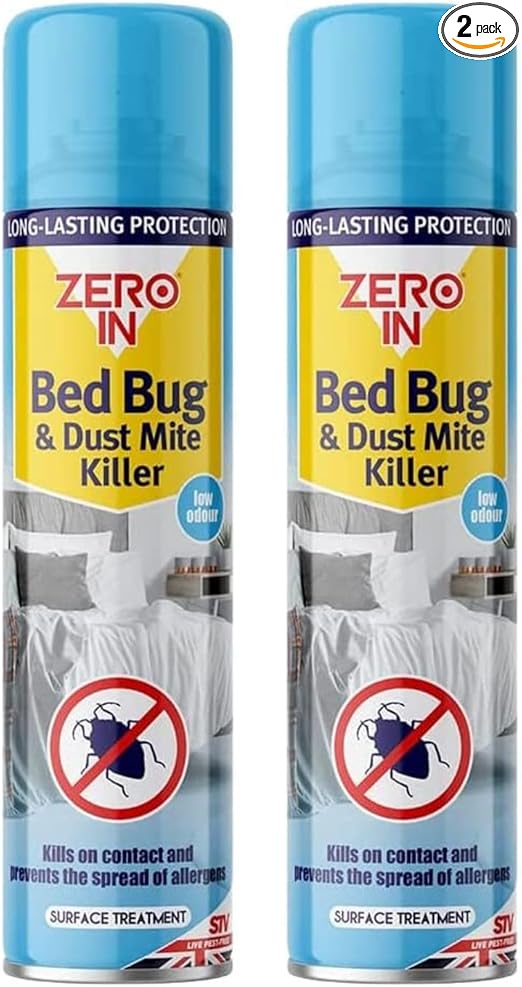 Quebec- Zero in Effective Bed Bug Killer Spray for Bedbugs & Mites - Long Lasting - 12 Months Protection