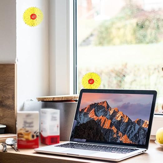 16PCS Window Fly Traps, Sunflower Style Window Fly Stickers - Image 2