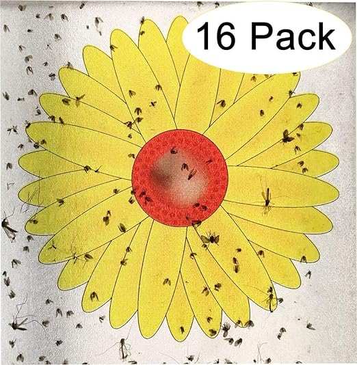 16PCS Window Fly Traps, Sunflower Style Window Fly Stickers - Image 3