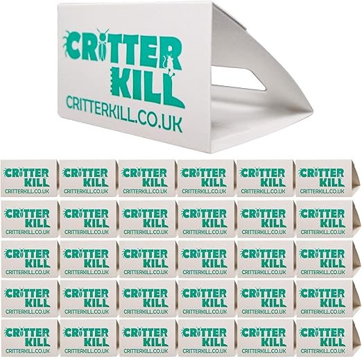 CritterKill Spider Trap 30 Pack - Spiders And Crawling Insect Killer Traps