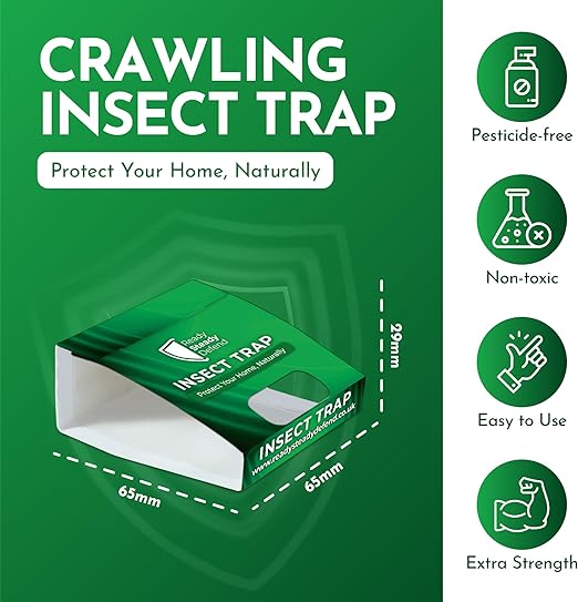 Insect Killer Traps: Versatile, Pre-Baited - 30-Pack Crawling Pests - Efficient Pest Control for Spiders - Image 2