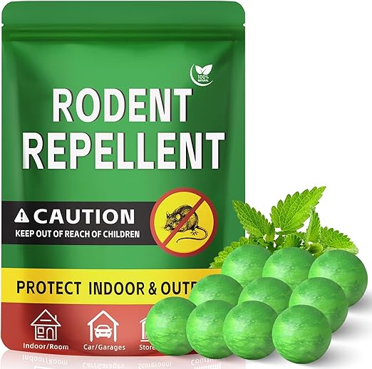 Peppermint Oil Mice Repellent for Pest Insect Control- Long Lasting Family Protection