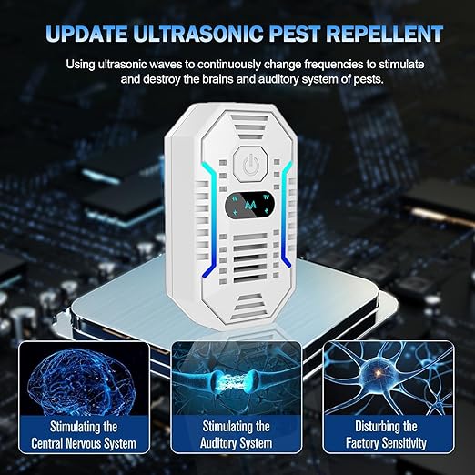 Ultrasonic Pest Repeller , Insect Repellent for Mosquitos, flys, Spiders, Ants, Bugs - Image 3