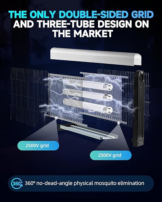 2500V Double-Sided Flies Catcher Electric, Insect Bug Zapper - Image 3