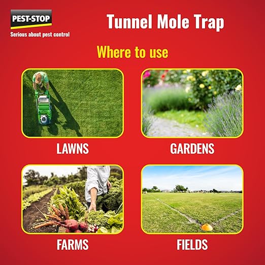 Pest-Stop Tunnel Mole Trap – Deter Moles – Capture Moles - Image 4