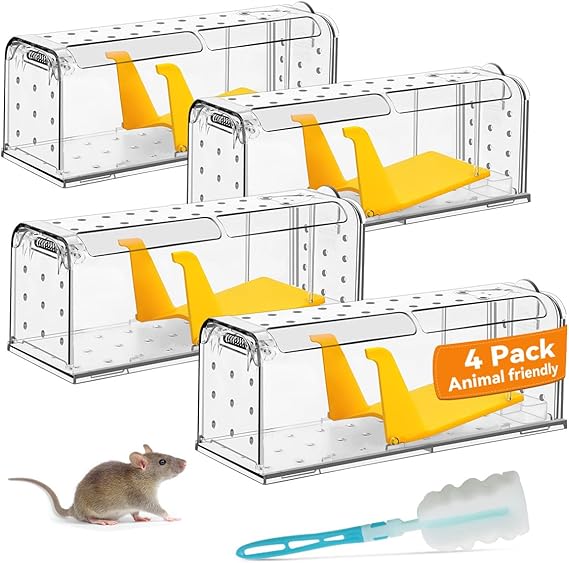 KENNEAS Humane Mouse Traps for Indoor Outdoor