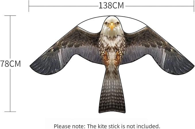 Hawk Flying Bird Scarer Kite: Pole-Free Crop & Farm Protector - Image 2